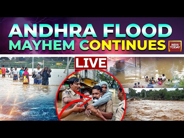 ⁣Andhra Pradesh Flood News LIVE | CM Naidu's Big Test As Heavy Rain Wreaks Havoc In Andhra Prade