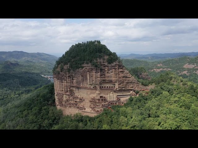 ⁣Follow Xi's steps: What's special about the Maijishan Grottoes?