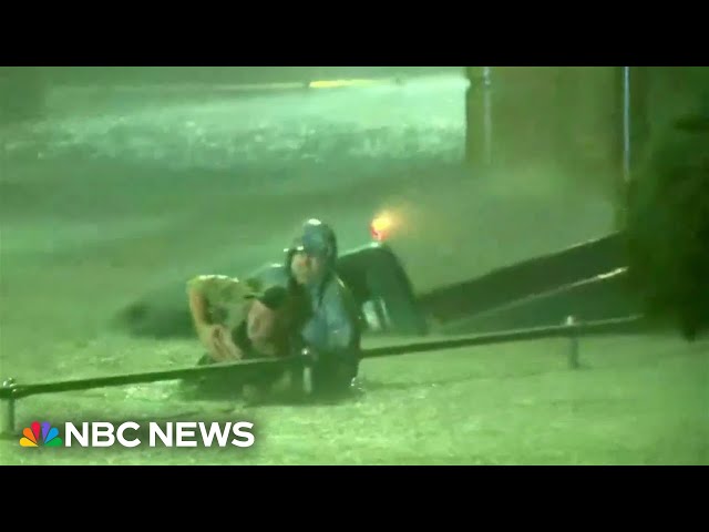 ⁣A rescue on live TV highlights the kindness of strangers