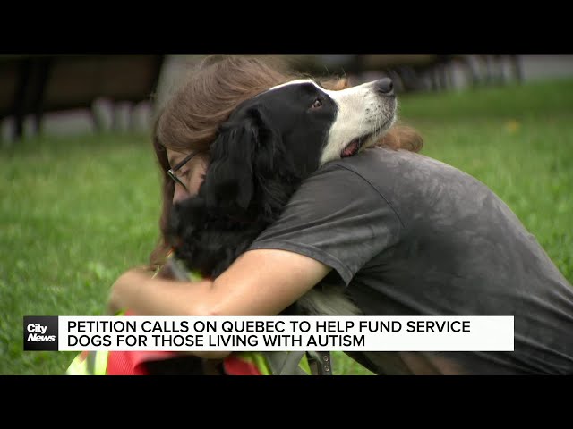 ⁣Calling on Quebec for service dogs subsidy for those with autism