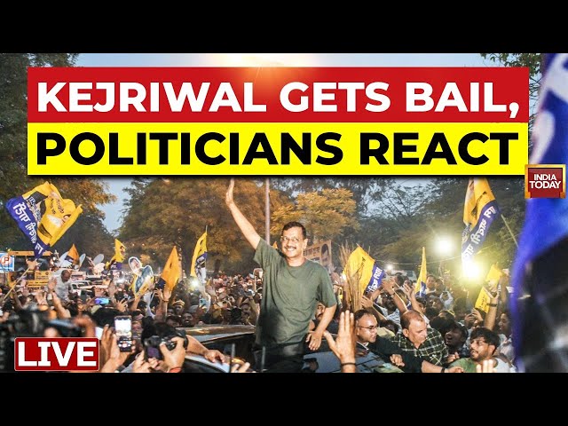 ⁣Arvind Kejriwal Bail LIVE Updates: Politicians react to the Supreme Court granting bail to Kejriwal