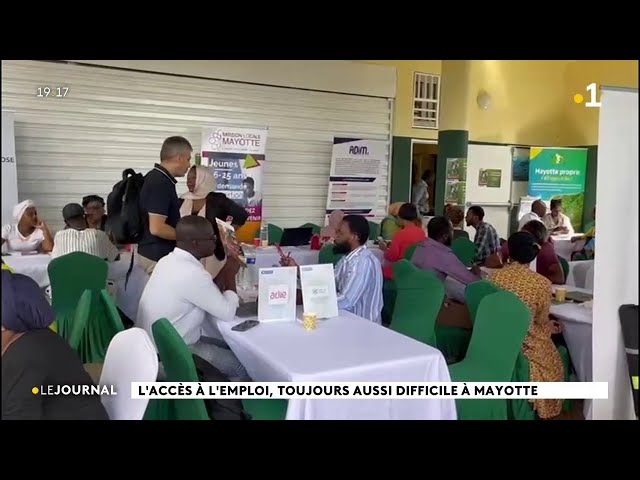 ⁣L'accès à l'emploi, toujours aussi difficile à Mayotte