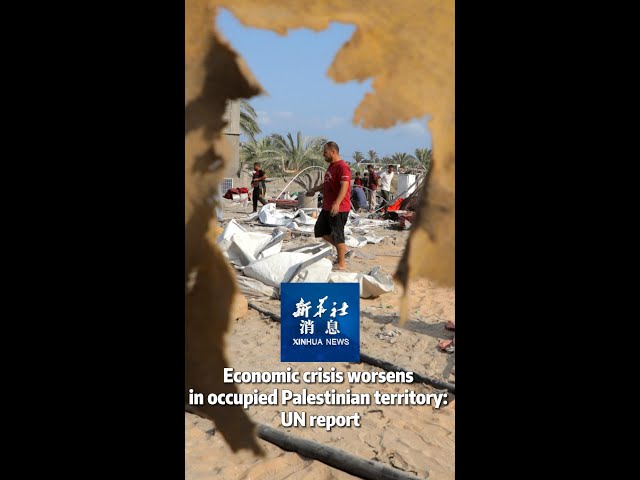 ⁣Xinhua News | Economic crisis worsens in occupied Palestinian territory: UN report