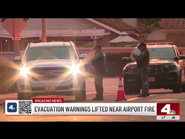 ⁣Evacuation warnings lifted near Airport Fire as crews make progress