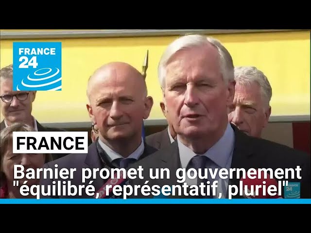 ⁣France : Michel Barnier promet un gouvernement "équilibré, représentatif, pluriel" • FRANC