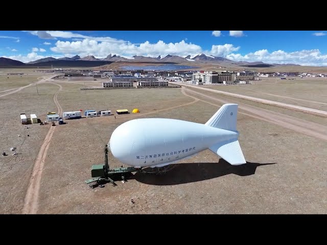 ⁣Chinese airship collects data over world's 3rd-largest ice sheet