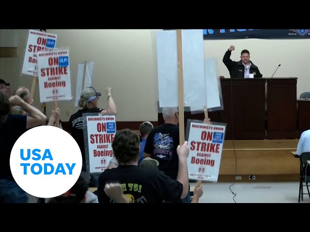 ⁣Boeing union workers overwhelmingly vote to strike | USA TODAY