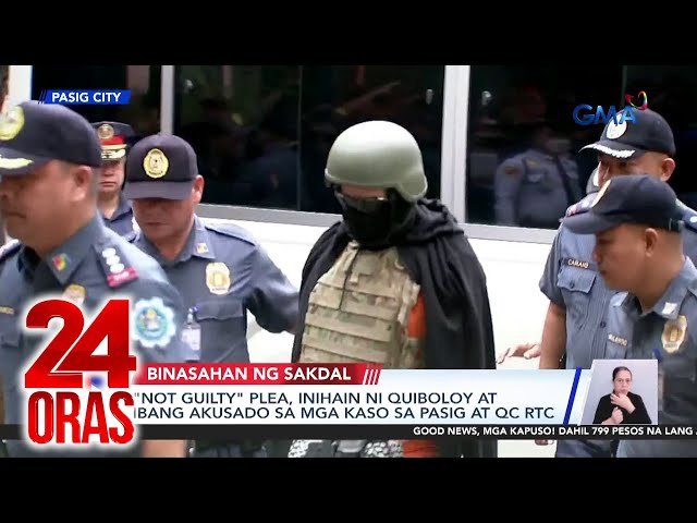 ⁣“Not guilty” plea, inihain ni Quiboloy at ibang akusado sa mga kaso sa Pasig at QC RTC | 24 Oras