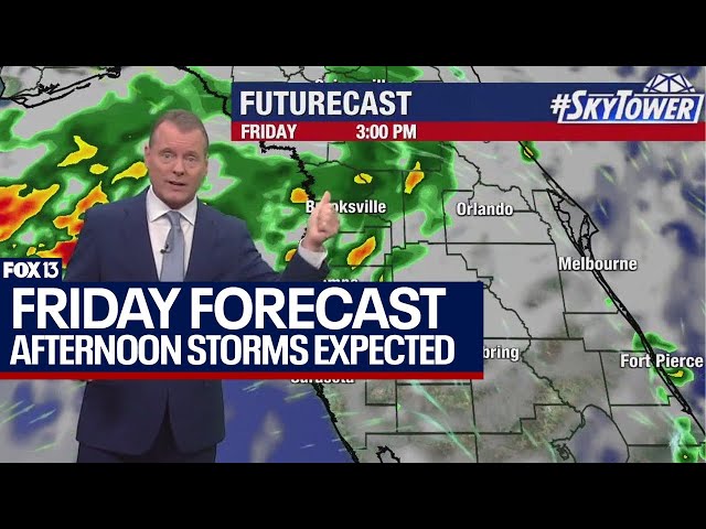 ⁣Tampa weather | cloud cover turns into PM showers