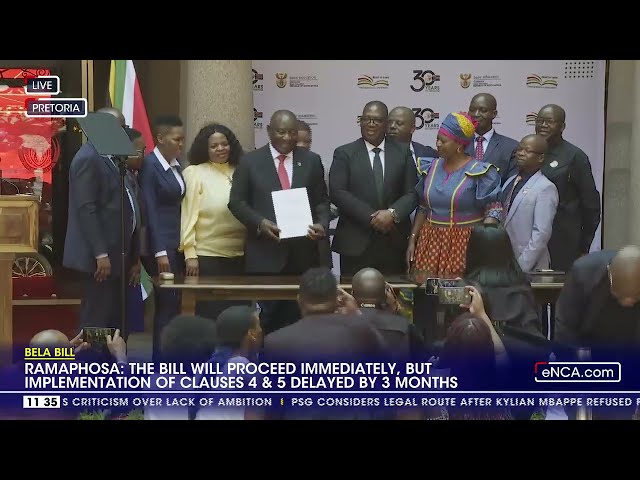 ⁣Ramaphosa signs the Basic Education Laws Amendment Bill into law