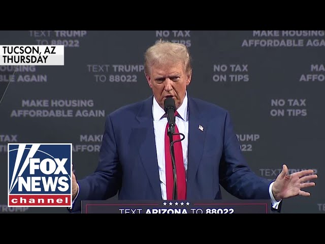 ⁣Crowd erupts after Trump announces he will slash taxes on overtime pay