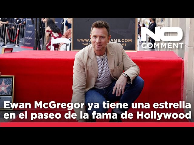 ⁣NO COMMENT: Ewan McGregor ya tiene una estrella en el paseo de la fama de Hollywood