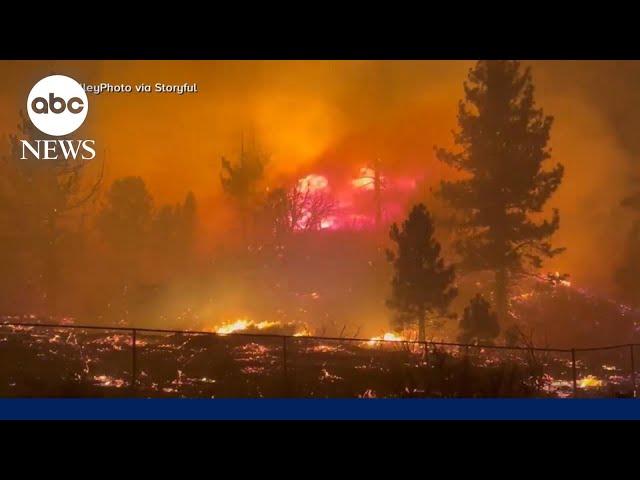 ⁣State of emergency as wildfires rage in California