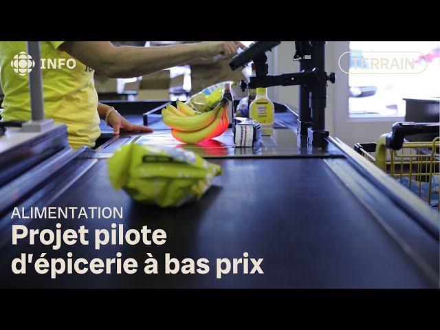 ⁣Projet pilote d’épicerie à bas prix