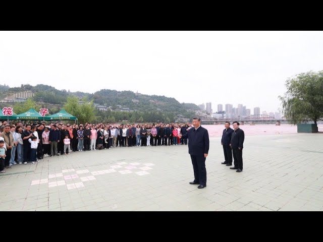 ⁣Xi Jinping se rend en visite à Lanzhou dans la province chinoise du Gansu