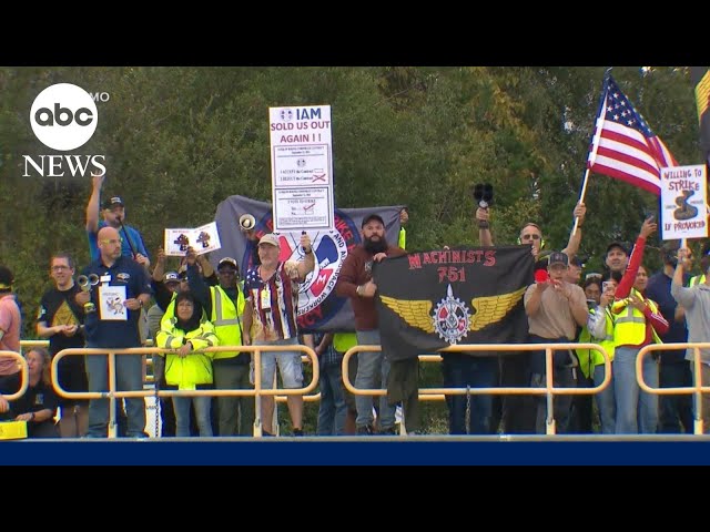 ⁣Boeing workers vote to strike