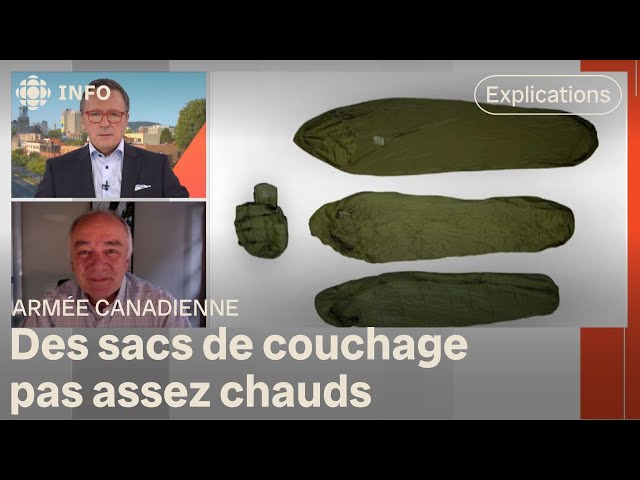 ⁣Le Canada a dépensé 35 M$ pour des sacs de couchage inadéquats | D'abord l'info