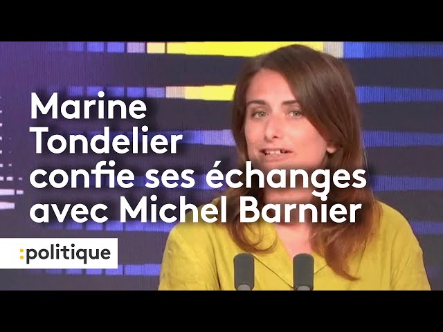 ⁣Nouveau Gouvernement : Marine Tondelier confie ses échanges avec Michel Barnier