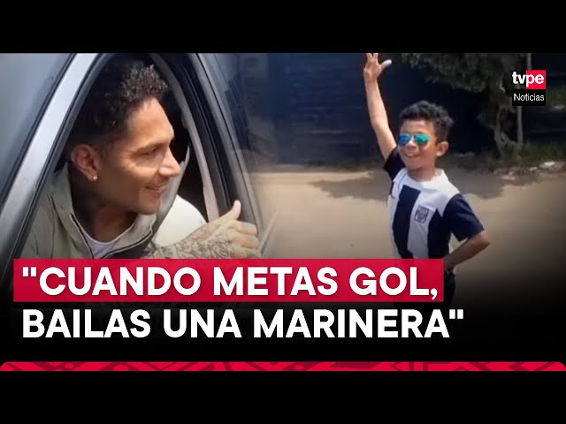 Paolo Guerrero: niño hincha de Alianza Lima le pide que baile marinera cuando meta un gol