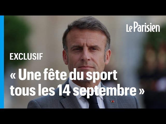 ⁣Les confidences et les annonces d'Emmanuel Macron après les Jeux olympiques