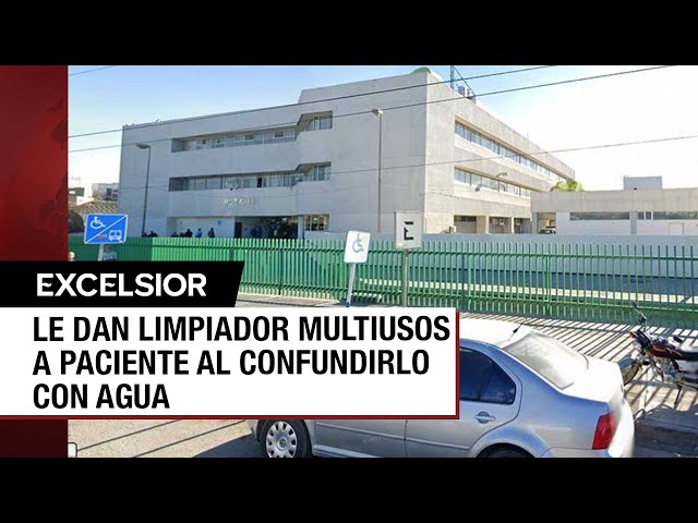 ⁣A paciente de hospital le dan de tomar limpiador multiusos por una confusión