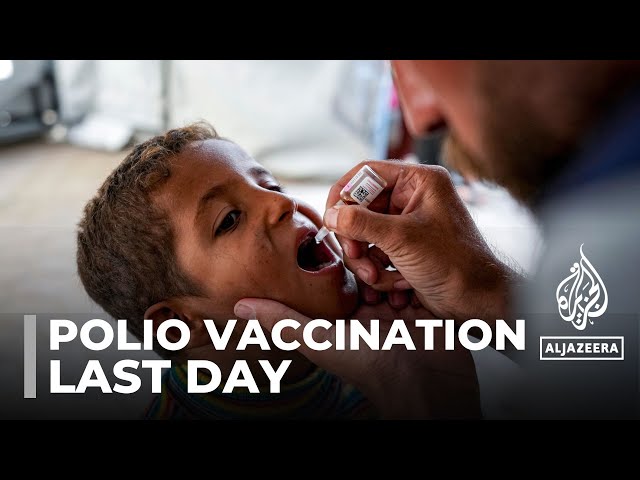 ⁣Polio immunisation campaign last day: More than 90% of Gaza's children vaccinated