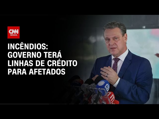 ⁣Incêndios: governo terá linhas de crédito para afetados | LIVE CNN