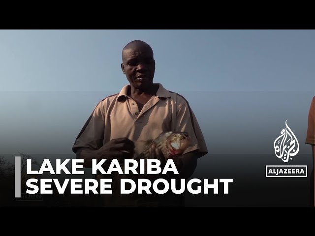 ⁣Lake Kariba's drying waters: People in Zimbabwe affected by severe drought