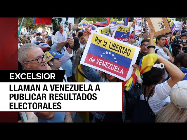 50 países piden a Venezuela que publique resultados de las elecciones