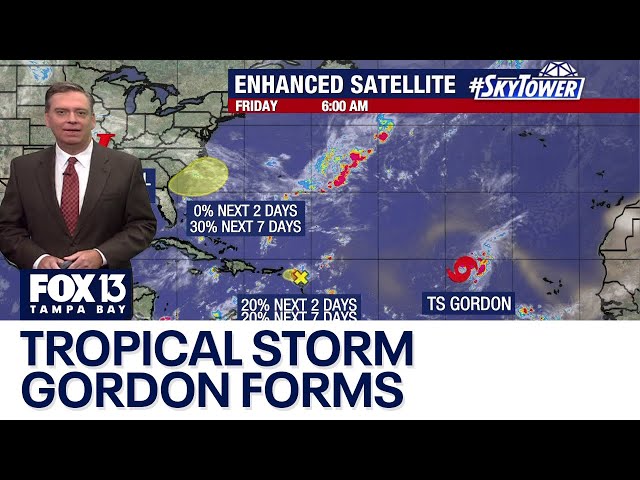 ⁣Tropical Storm Gordon forms in the Atlantic