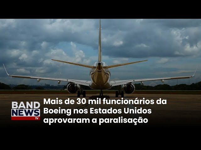 ⁣Mais de 30 mil empregados da Boeing aprova paralisação | BandNewsTV