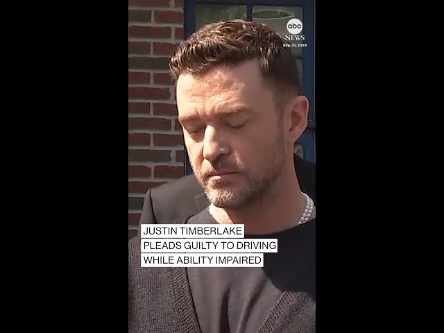 ⁣Justin Timberlake pleads guilty in drunk driving case