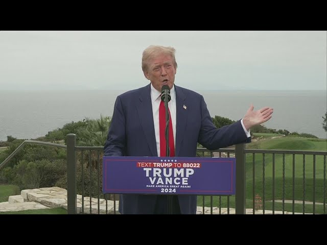 ⁣Trump Press Conference in California: FULL SPEECH