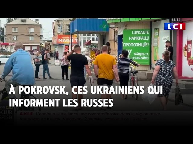 ⁣LCI sur le terrain : À Pokrovsk, ces Ukrainiens qui informent les Russes