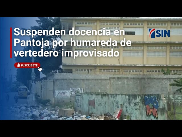 ⁣Suspenden docencia en escuela de Pantoja por humareda de vertedero improvisado