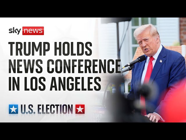 ⁣Donald Trump holds news conference in Los Angeles - Watch live