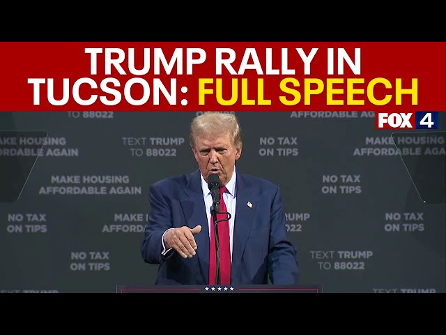 ⁣Donald Trump rally in Tucson: FULL SPEECH