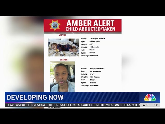 ⁣Amber Alert issued for missing 3-month-old boy