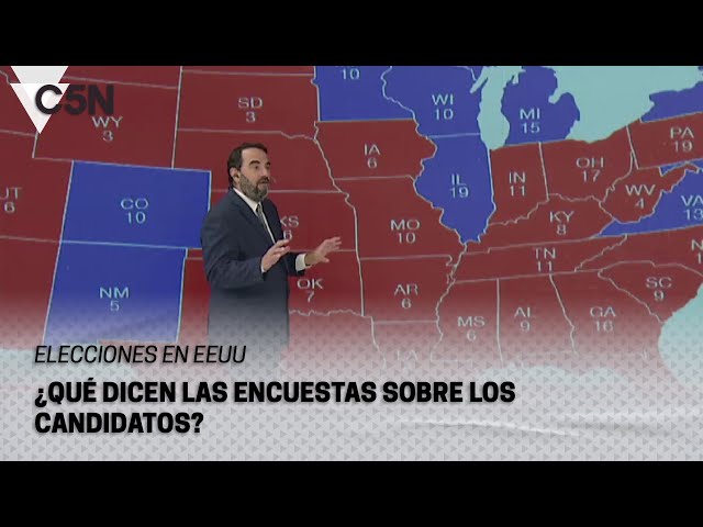 ⁣ELECCIONES en ESTADOS UNIDOS: ¿Qué DICEN las ENCUESTAS sobre los CANDIDATOS?