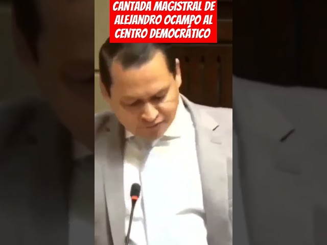 ⁣LA CANTADA ⁰ DE TABLA MAGISTRAL DE ALEJANDRO OCAMPO AL CENTRO DEMOCRÁTICO