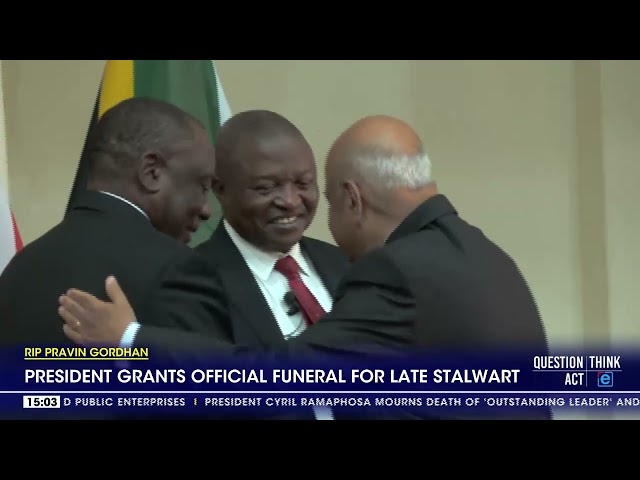 ⁣Ramaphosa recalls his last moment with Gordhan in hospital