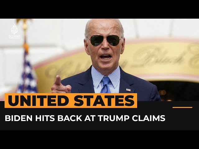 ⁣Biden pushes back on Trump claims about immigrants eating pets | AJ #Shorts