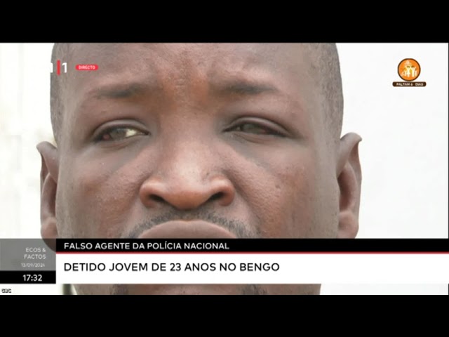 ⁣Falso agente da polícia nacional detido jovem de 23 anos no Bengo