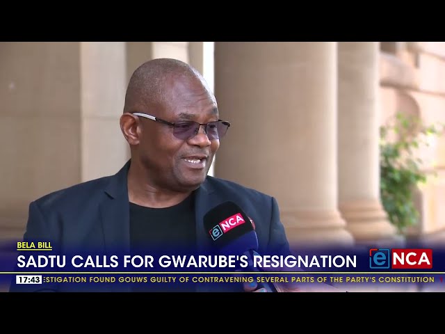 ⁣SADTU calls for Gwarube's resignation as Education Minister