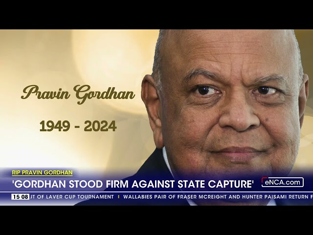 ⁣Gordhan stood firm against state capture  - Mbalula