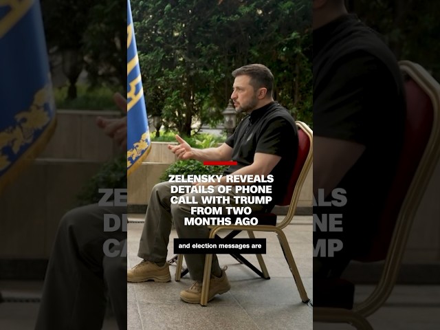 ⁣Zelensky reveals details of phone call with Trump from two months ago