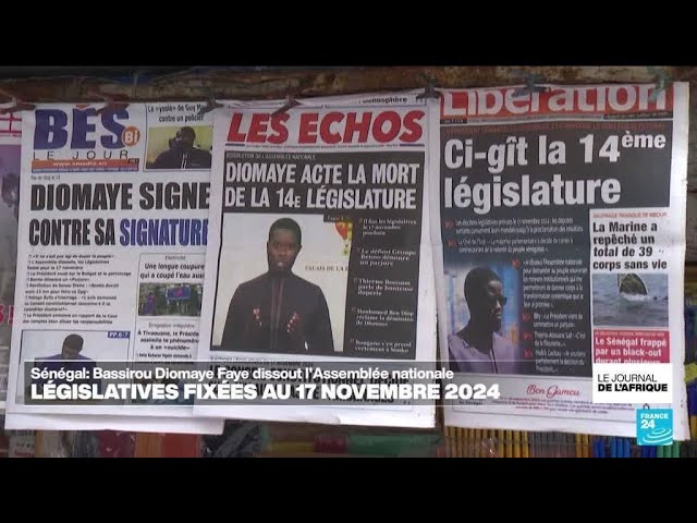 ⁣Sénégal : les élections législatives se tiendront le 17 novembre 2024 • FRANCE 24