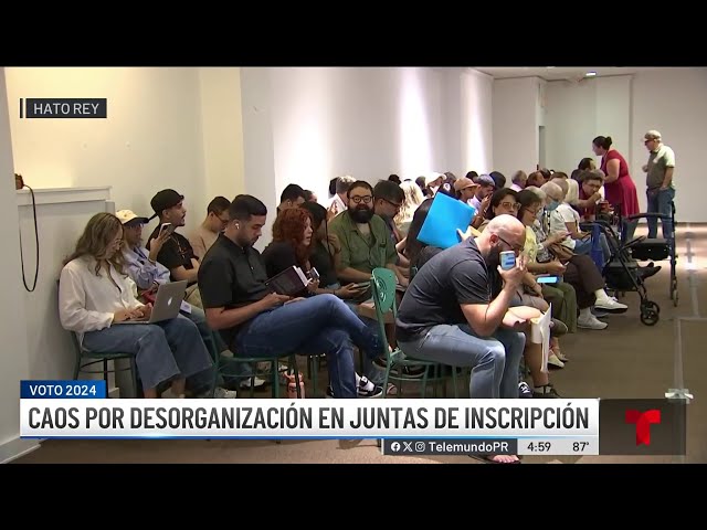 ⁣Denuncian caos en proceso de incripción para votar