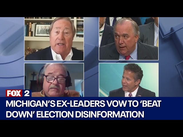 ⁣Michigan's ex-leaders bind together on electoral integrity