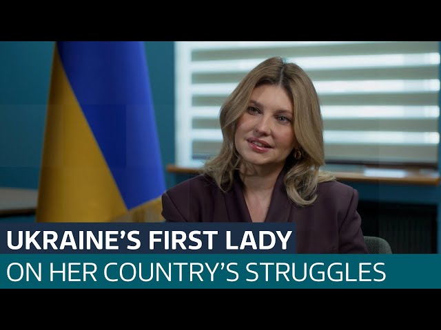 ⁣Ukraine's Olena Zelenska on the generation of children left devastated by war | ITV News